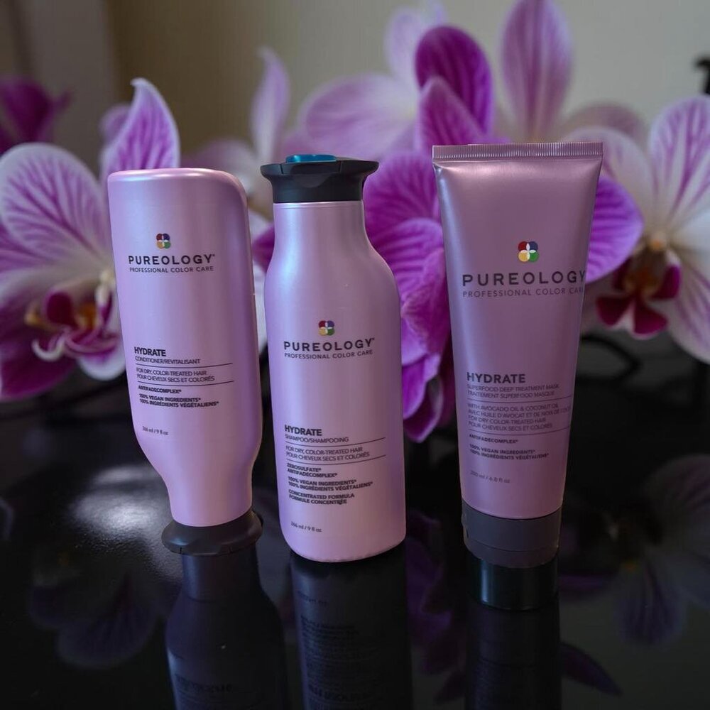 Pureology Hydrate Shampoo Conditioner 10.1 oz Mask 6.9 oz
